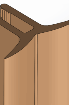 Sockelverbinder für ALNO Küchen – 135° Innenecke, abgerundet und Doppel-Mittelsteg | Ersatzteile (Kopie)